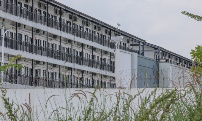 Prince Complex, khu phức hợp tội phạm lớn nhất Campuchia, hôm 15/10. Ảnh: Chosun