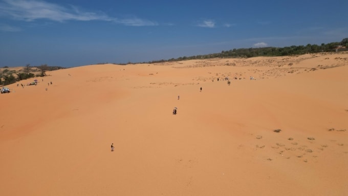 Thắng cảnh Đồi Cát Bay, còn gọi là Đồi Hồng tại phường Mũi Né. Ảnh: Khải Nguyên