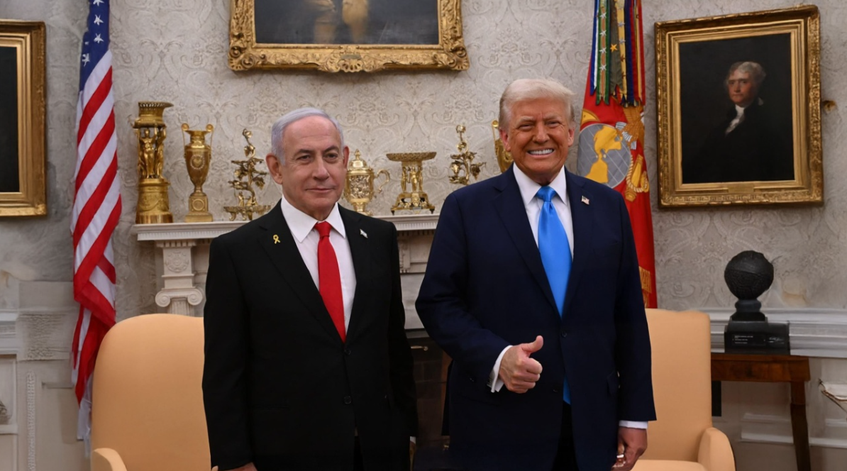 Thủ tướng Israel Netanyahu và Tổng thống Mỹ Trump.