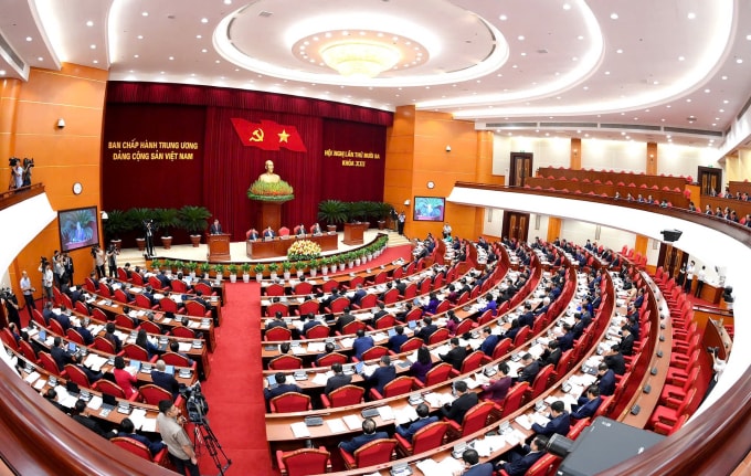 Phiên khai mạc Hội nghị Trung ương 13, sáng 6/10. Ảnh: Hoàng Phong