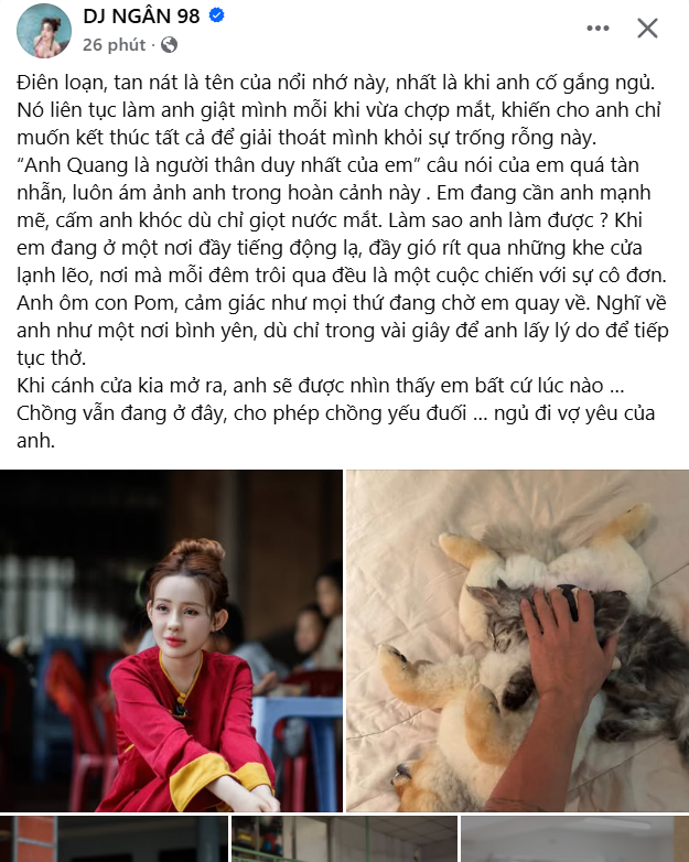 Dòng trạng thái cảm động của Ngân 98 sau khi bị bắt và những thông tin liên quan - Ảnh 1. Dòng trạng thái cảm động của Ngân 98 sau khi bị bắt và những thông tin liên quan - Ảnh 1.