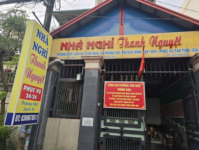 Nhiều nhà nghỉ Đồng Nai bị tạm đình chỉ hoạt động vì vi phạm pháp luật - Ảnh 1.