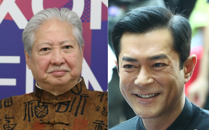 Diễn viên Hồng Kim Bảo (trái) và Cổ Thiên Lạc. Ảnh: HK01