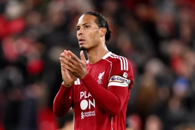 Virgil van Dijk phản ứng sau trận. Ảnh: Liverpool FC