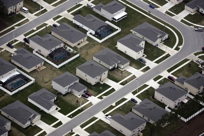 Một khu dân cư ở Orlando, bang Florida. Ảnh: AFP