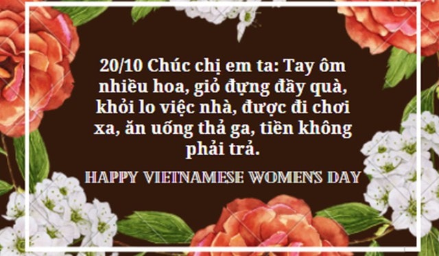 Những mẫu thiệp chúc mừng ngày Phụ nữ Việt Nam 20/10 đẹp nhất- Ảnh 6. Những mẫu thiệp chúc mừng ngày Phụ nữ Việt Nam 20/10 đẹp nhất- Ảnh 6.