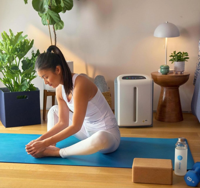 Máy có thiết kế gọn nhẹ, tinh tế, phù hợp với đa dạng không gian sống. Ảnh: Amway