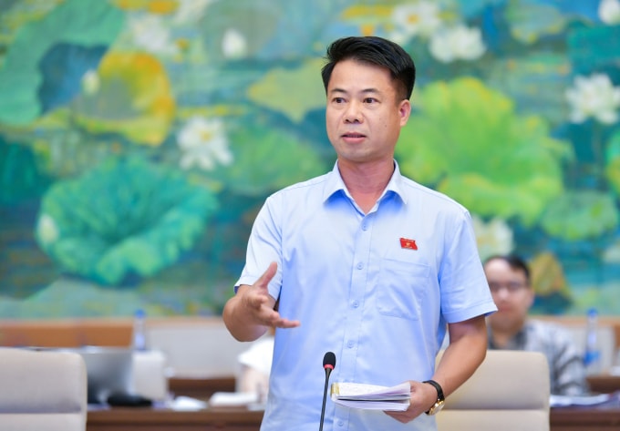 Đại biểu Hoàng Quốc Khánh (Phó đoàn Lai Châu). Ảnh: Cổng TTĐT Quốc hội