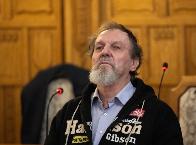 Juraj Cintula tại tòa án thành phố Banska Bystrica ngày 21/10. Ảnh: AFP