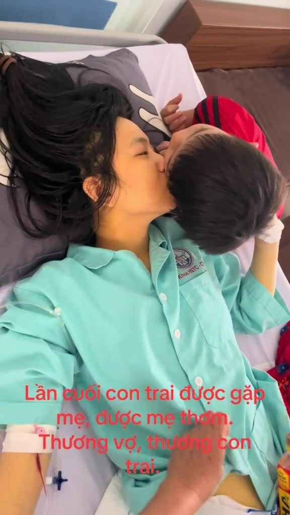 Nụ hôn cuối cùng của chị Ý dành cho con trai