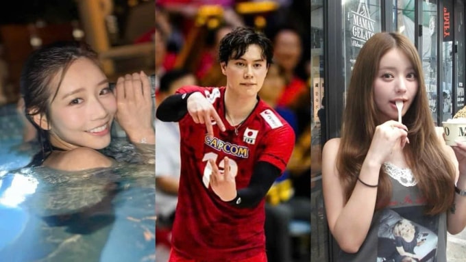 Nữ diễn viên phim người lớn Saika Kawakita, cầu thủ bóng chuyền Ran Takahashi và người mẫu Uka (từ trái sang), trong cuộc tình tay ba gây chú ý ở Nhật Bản. Ảnh: MarrieClaire