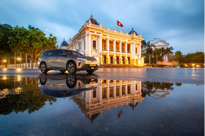 Xe điện VinFast Limo Green trong đội xe Xanh SM Limo. Ảnh: GSM