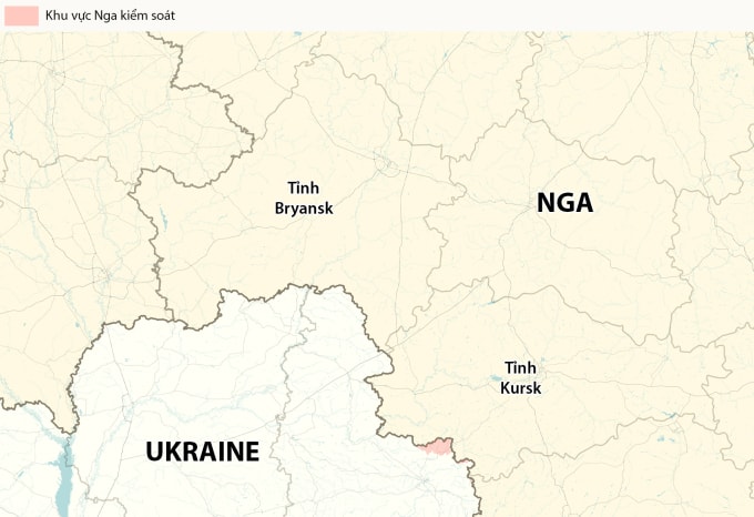 Vị trí tỉnh Bryansk của Nga. Đồ họa: RYV