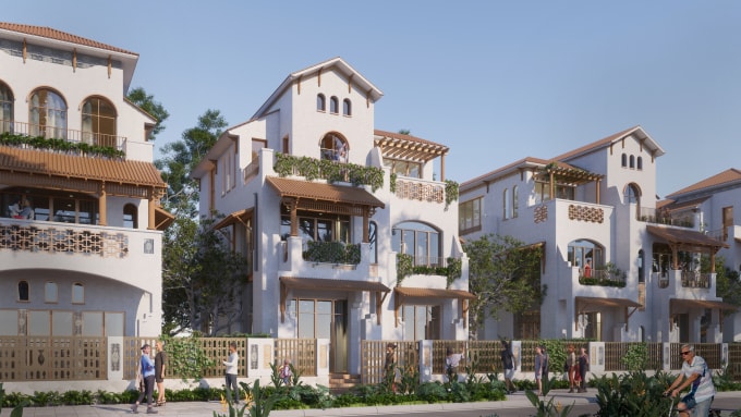 Nhà phố, biệt thự Casa. Ảnh phối cảnh: Sun Property