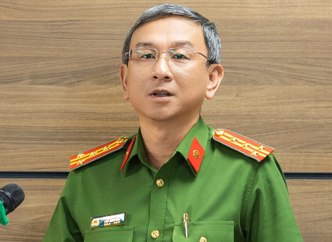 Đại tá Trần Hồng Minh, Phó Giám đốc Công an TP HCM. Ảnh: Nhật Vy