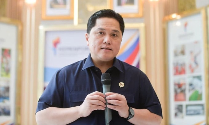 Bộ trưởng Thanh niên và Thể thao Indonesia Erick Thohir. Ảnh: Kompas