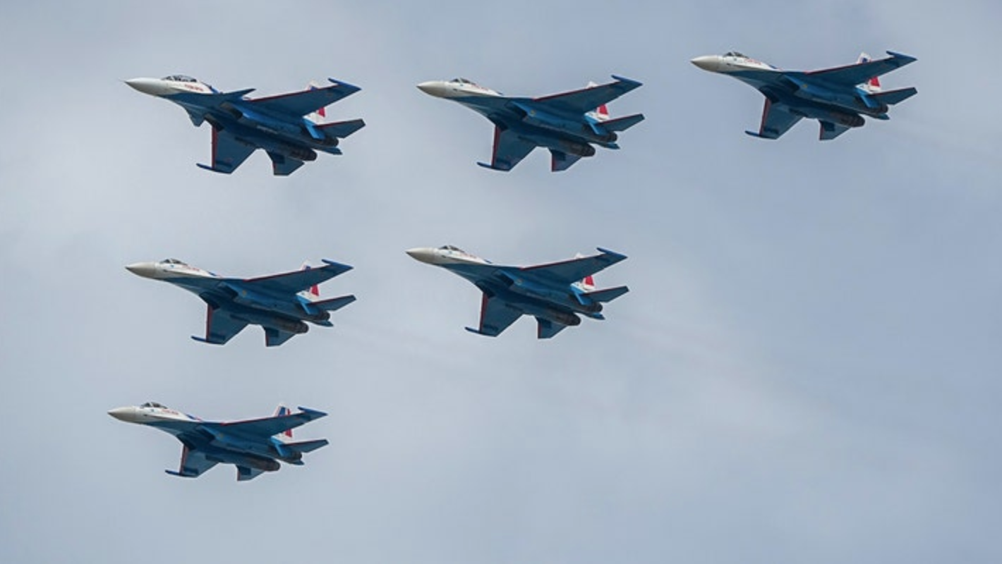 Máy bay chiến đấu Sukhoi của Nga. (Ảnh: Getty)