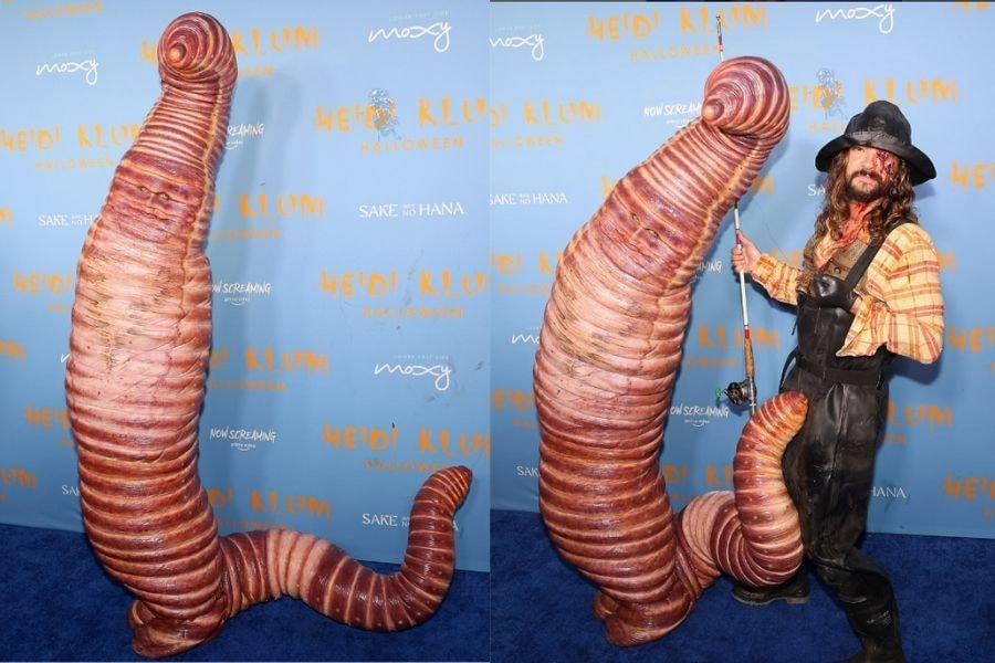 Heidi Klum hóa trang thành con sâu (2001)