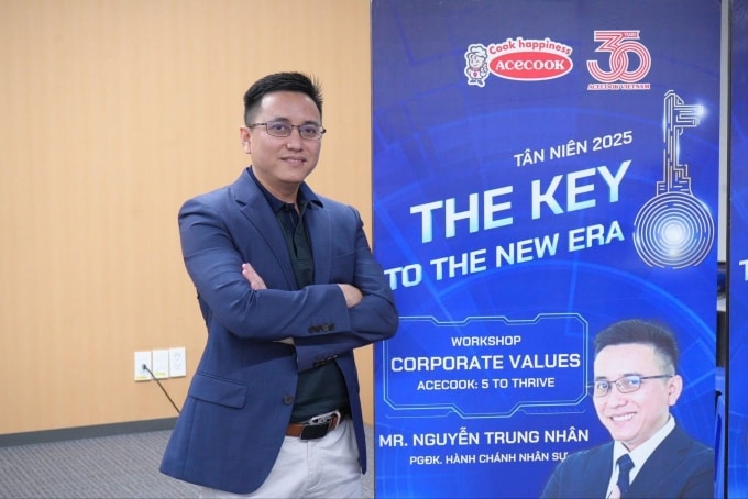 Anh Nguyễn Trung Nhân – Phó giám đốc Khối Hành chính Nhân sự. Ảnh: Acecook Việt Nam