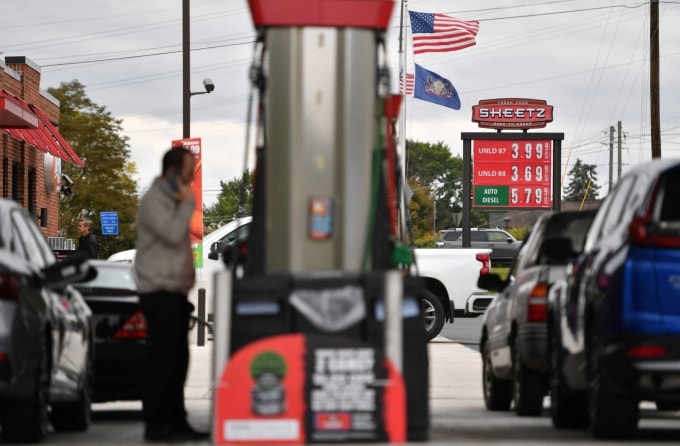 Một trạm xăng tại Pennsylvania (Mỹ) năm 2022. Ảnh: Reuters