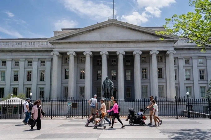 Bộ Tài chính Mỹ ở thủ đô Washington. Ảnh: Epoch Times