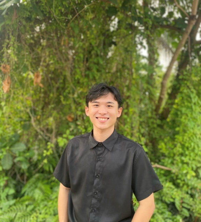 An Gia Khương, sinh viên trường Đại học FPT (FPTU) phân hiệu Cần Thơ. Ảnh: Nhân vật cung cấp