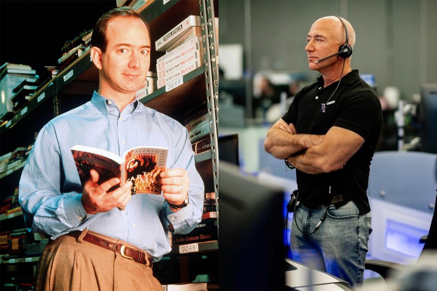 Sự thay đổi ngoạn mục của Jeff Bezos