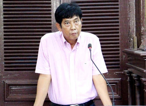 Ông Nguyễn Thế Bình trong lần được triệu tập đến tòa năm 2015. Ảnh: Hải Duyên