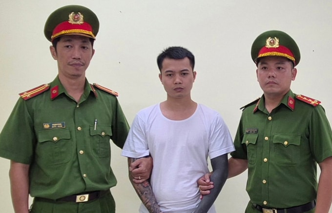 Lê Anh Điệp bị bắt. Ảnh: Công an TP HCM