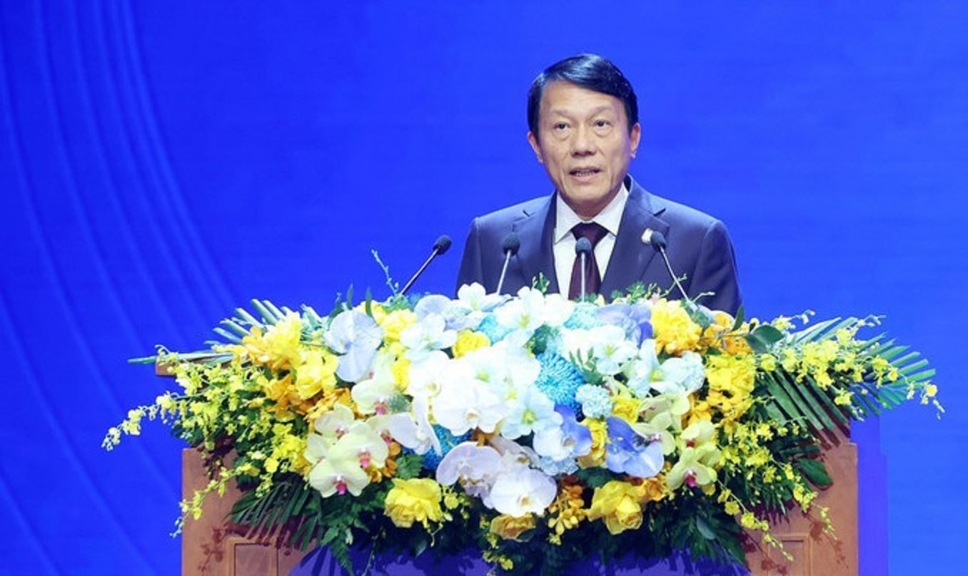 Bộ trưởng Lương Tam Quang phát biểu tại phiên bế mạc Lễ mở ký Công ước Hà Nội.