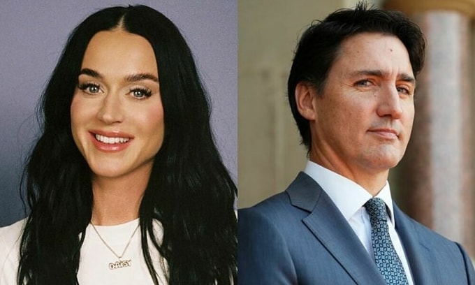 Chân dung ca sĩ Katy Perry và ông Justin Trudeau. Ảnh: Instagram Katy Perry/ The Canadian Press