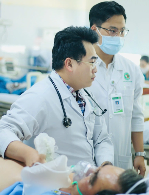 Điều trị bệnh nhân suy tim tại Bệnh viện Lê Văn Thịnh. Ảnh: Bệnh viện cung cấp