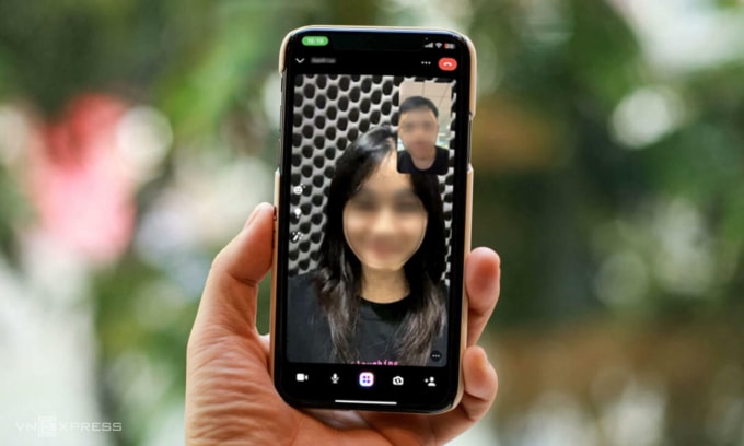Cuộc gọi video deepfake giả. Ảnh: Ngọc Thành