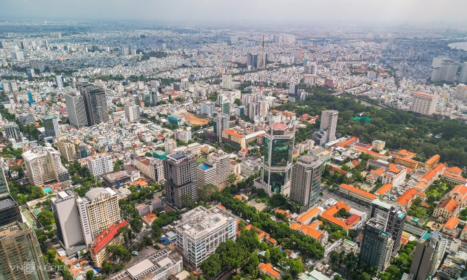 Bất động sản khu trung tâm TP HCM. Ảnh: Quỳnh Trần