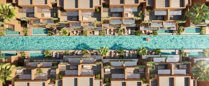 Sông Town tạo dấu ấn cho dự án. Ảnh phối cảnh: KN Cam Ranh