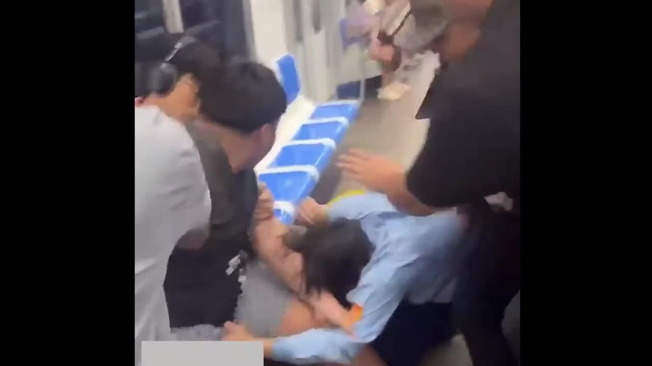 Bảo vệ bị hành hung trên tàu metro vì ‘nhắc nhở khách giữ trật tự’