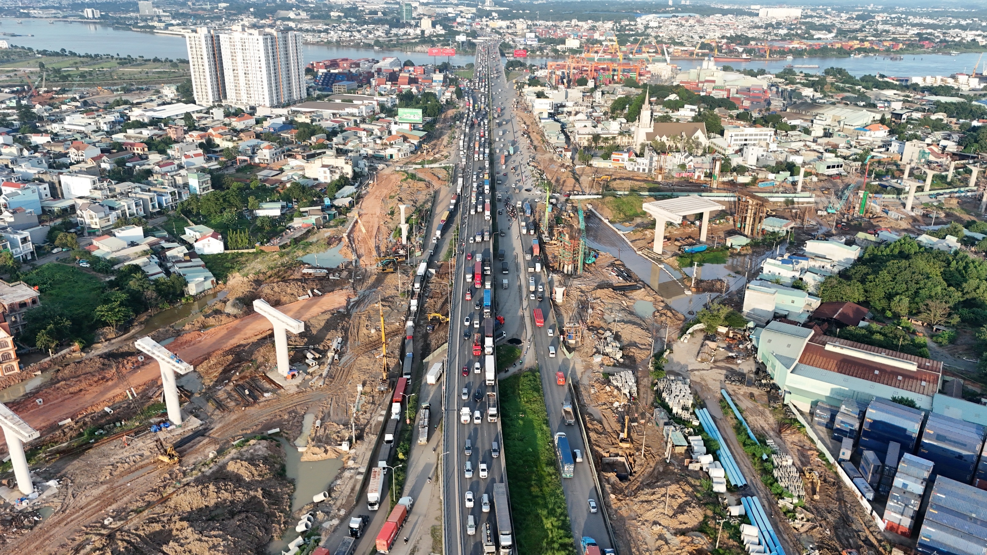Hiện trạng nút giao Tân Vạn (Xa lộ Hà Nội - Vành đai 3.