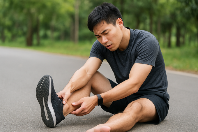 Bàn chân lạnh khi đi bộ cũng là dấu hiệu cảnh báo bệnh. Ảnh: AI