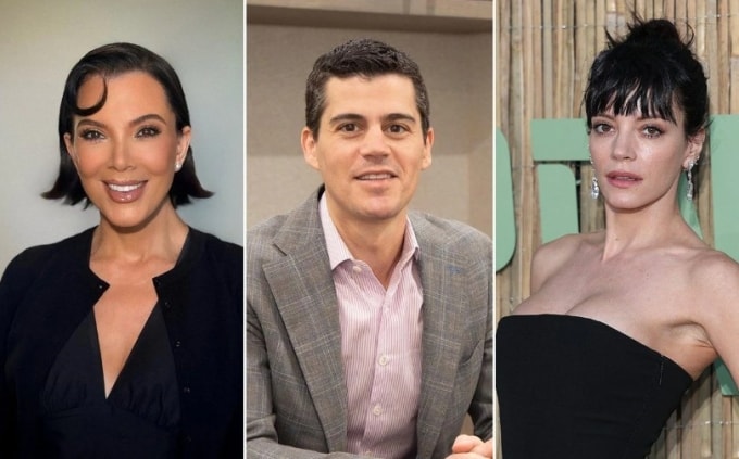 Bà Kris Jenner (bìa trái), ca sĩ Lily Allen và bác sĩ phẫu thuật cho các ngôi sao Steven Levine (giữa). Ảnh: Telegraph