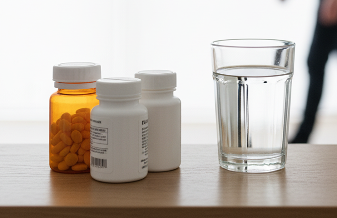 Một số loại thuốc có thể gây tăng cân. Ảnh được tạo bởi AI