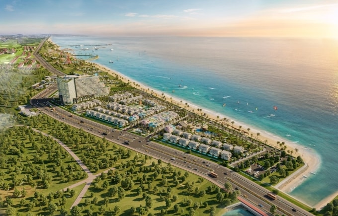 Phối cảnh dự án Costamigo theo mô hình home resort, kết hợp không gian sống và nghỉ dưỡng. Ảnh: Eras Land