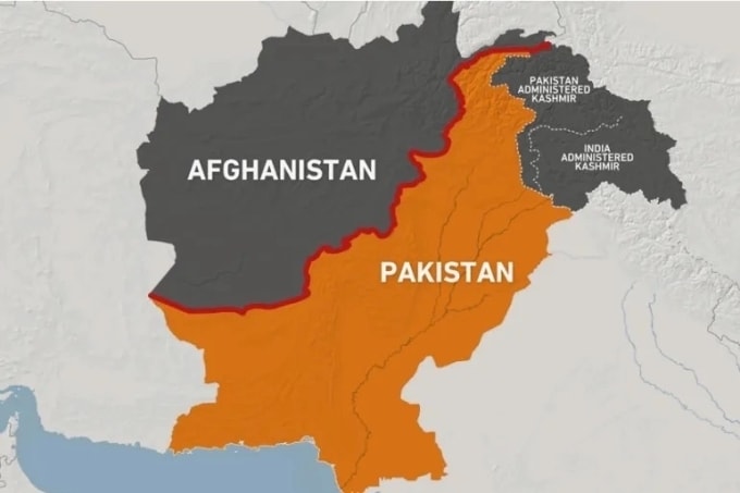 Vị trí Afghanistan và Pakistan. Đồ họa:Al Jazeera
