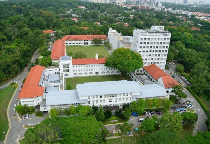 Khuôn viên Lee Kuan Yew School of Public Policy (LKYSPP). Ảnh: LKYSPP
