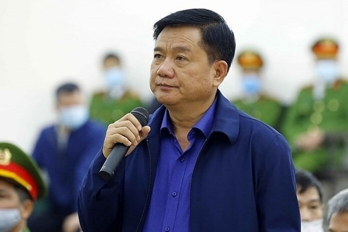 Ông Đinh La Thăng tại phiên tòa ở Hà Nội, tháng 3/2021. Ảnh: TTXVN