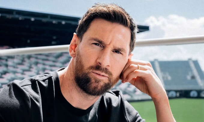 Messi trong phỏng vấn với báo Mỹ. Ảnh: NBC News