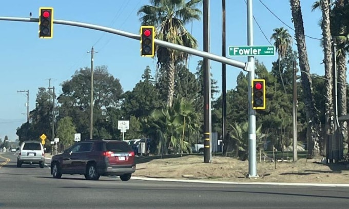 Ngã tư giữa đường Fowler và Olive