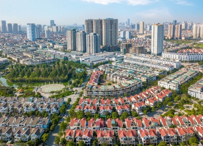 Các dự án của Văn Phú hướng đến sự phát triển đồng bộ và bền vững. Trong hình là dự án khu đô thị Văn Phú - Hà Đông. Ảnh: Văn Phú