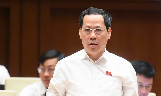 Đại biểu Trần Nhật Minh, Đoàn ĐBQH tỉnh Nghệ An. Ảnh: Cổng TTĐT Quốc hội