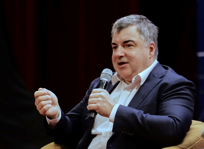 GS. Novoselov, một trong những thành viên tham gia Hội đồng giải thưởng VinFuture từ mùa đầu tiên. Ảnh: VFP