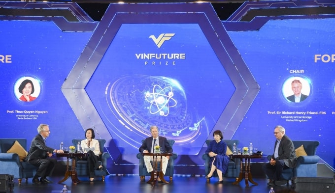 Tọa đàm Khoa học vì Cuộc sống do Quỹ VinFuture tổ chức hàng năm thảo luận những chủ đề quan trọng trong xu hướng phát triển công nghệ thế giới. Ảnh: VFPư\